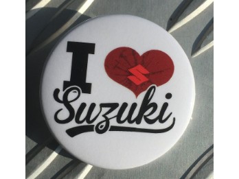 Fertigbutton I Love Suzuki zum anstecken