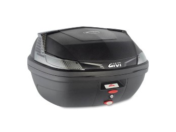B47 BLADE Tech Monolock Topcase mit Cover schwarz Carbon Optik