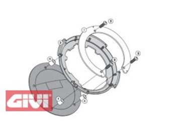 Tanklock Tankbefestigungsring für Tankrucksäcke Honda
