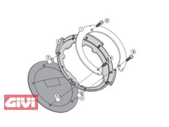 Tanklock Tankbefestigungsring für Tankrucksäcke KTM 125/200/390 Duke