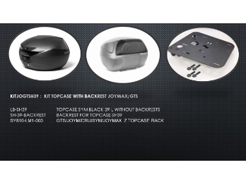 Topcase + Träger Kit Joymax/GTS 125/300