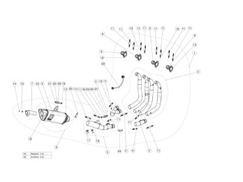 Akrapovic Auspuffietband Hexagonal- dämpfer neue Version GSX-R 1000 `17