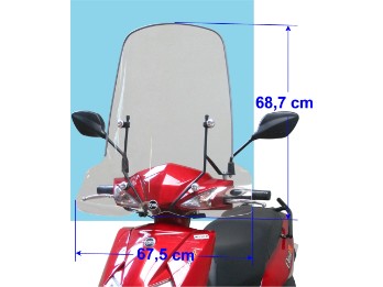 Verkleidungsscheibe Orbit III / Mask / X-Pro , hoch