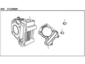 Zylinderfussdichtung Sym Symply 50 4T (papier)
