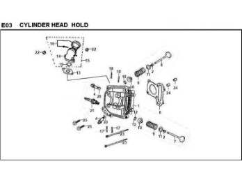 Zylinderkopfdichtung Sym Symply 50 4T (metall)