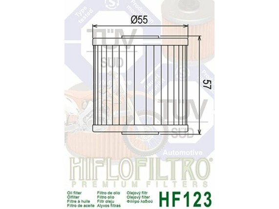 1000459, Ölfilter HIF Kawasaki ATV