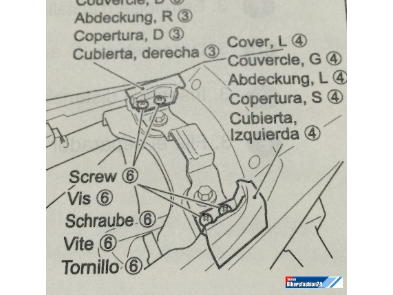 45500-16863-YD8, Sitzbankabdeckung SV-Modelle `03-07