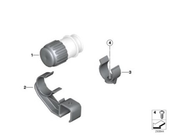 61 13 2 306 793, Verschlusskappe Diagnosestecker