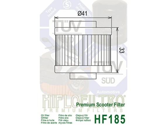 7231335, Ölfilter Aprilia Leonardo 125