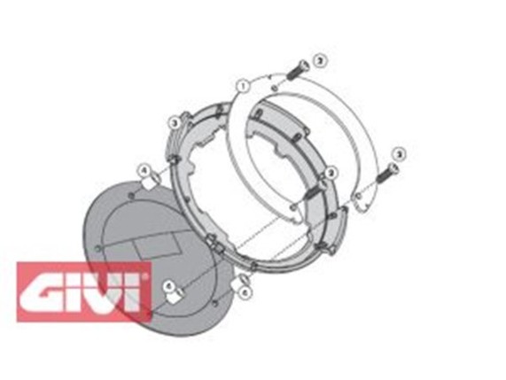 BF01, GIVI Tankbefestigung für Tanklock