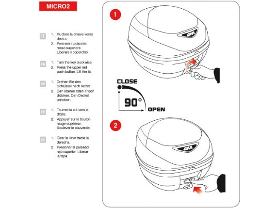 E300NT2, GIVI E 300 Topcase Monolock