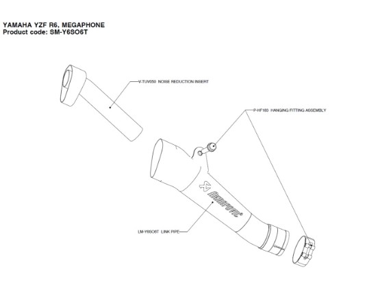 I-DTI494, Akrapovic db-Eater Hexagonal-Topf