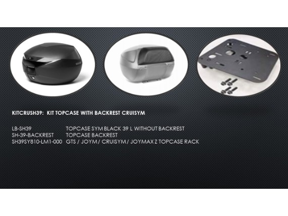KITCRUSH39, Topcase Kit Cruisym @ 125/300
