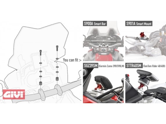 S900A01S, GIVI - Smart Bar Set mit Anbausatz