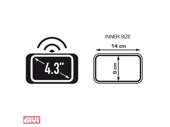 S953B, Navi Tasche 4,3 Zoll mit Sonnen