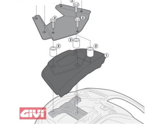 SR3104KIT, Plastik-Abdeckung für Rückenlehne