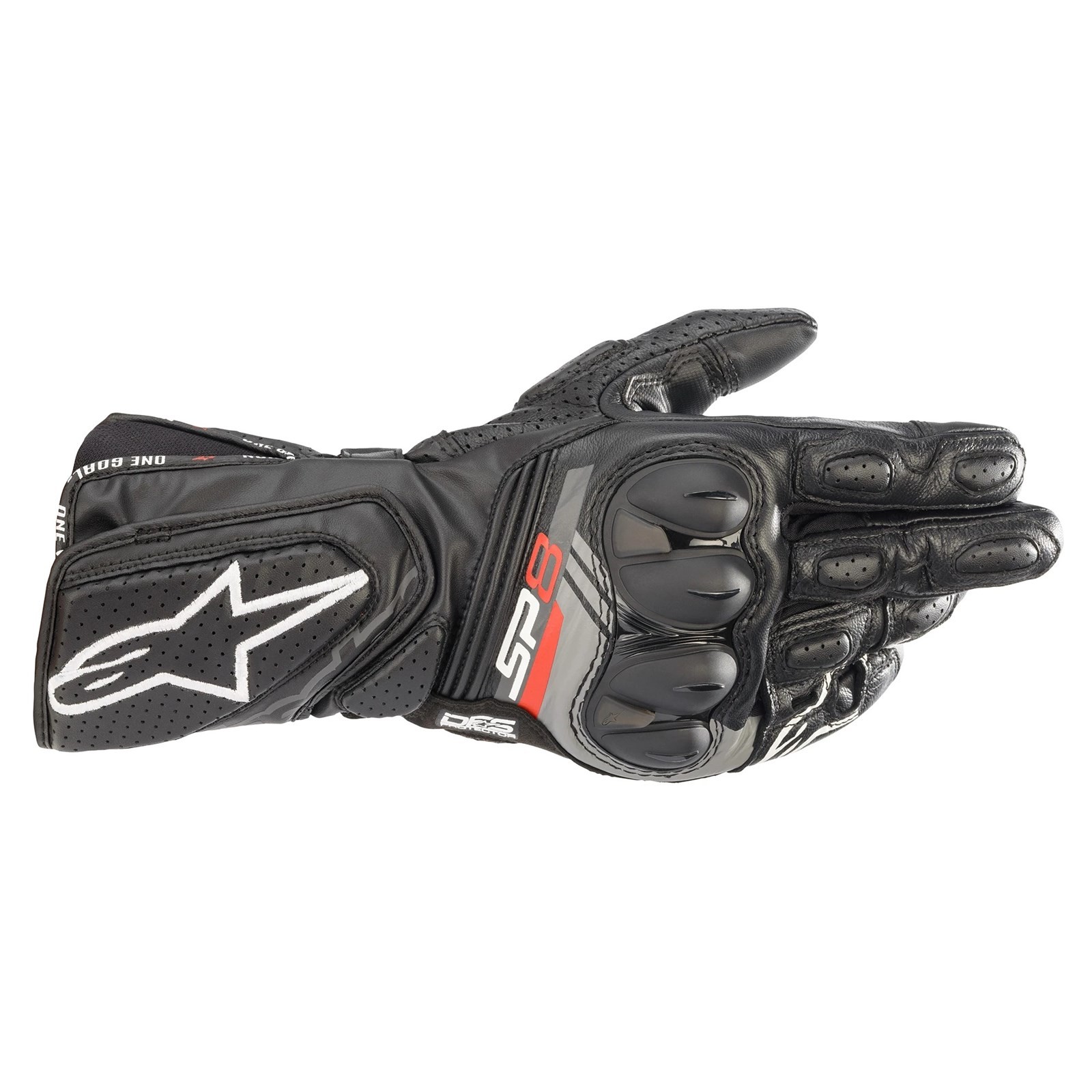 MODEKA Handschuhe RACING PRO schwarz grau Sport Leder Motorradhandschuhe 11 /XXL 