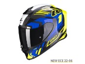 Integralhelm Scorpion EXO R1 Evo Carbon Air Supra black yellow blue