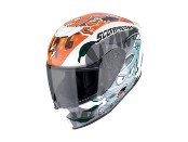 Kinderhelm Scorpion EXO JNR Air The 4 Elements white blue orange