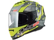 Integralhelm LS2 FF800 Storm II Cyborg high fluo yellow grey