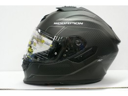Integralhelm Scorpion EXO 1400 Air Carbon Beaux mattschwarz-silber B-WARE