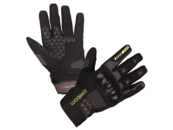Handschuh Modeka Fuego black darkgrey yellow