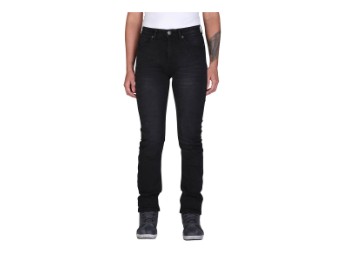 Damen Motorradjeans Modeka Tabera Lady soft wash black