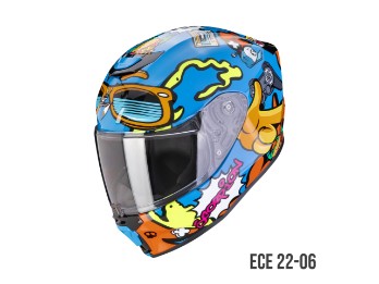 Kinderhelm Scorpion EXO JNR Air Fun blue-orange