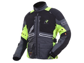 GoreTex Herrenjacke Rukka Offlane grau-schwarz-neon