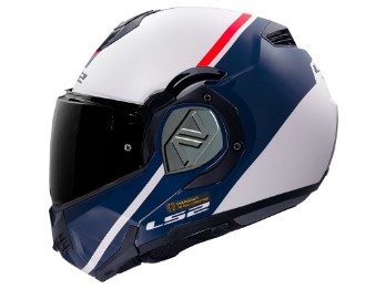 Klapphelm LS2 FF906 Advant Swipe white blue