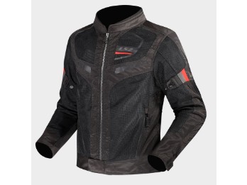 Textil Sommerjacke LS2 Garda Air black red
