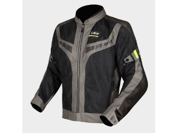 Textil Sommerjacke LS2 Garda Air grey black yellow fluo