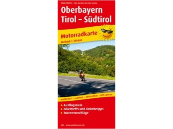 Motorradkarte OBERBAYERN-TIROL-SÜDTIROL
