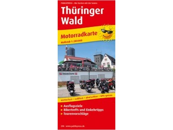 Motorradkarte THÜRINGER WALD