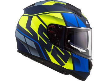 Integralhelm LS2 FF397 Vector matt-blue-yellow