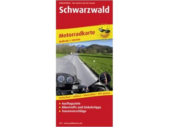 9783899202977, Motorradkarte SCHWARZWALD