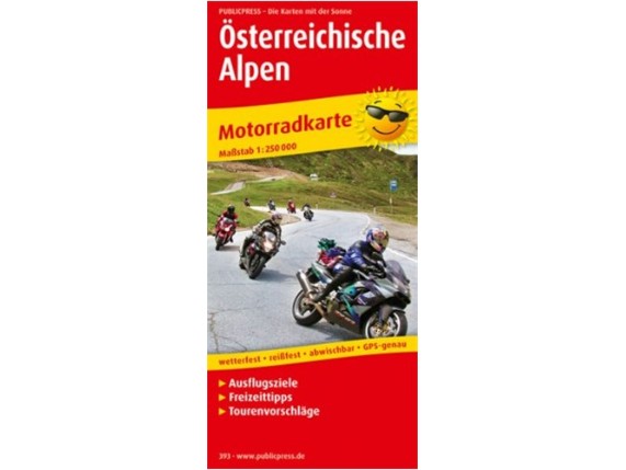 9783899203936, Motorradkarte ÖSTERREICHISCHE ALPEN