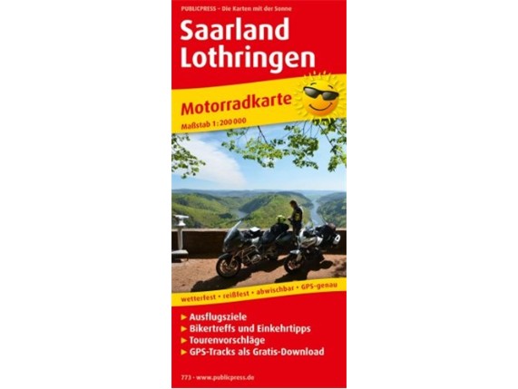 9783899207736, Motorradkarte SAARLAND-Lothringen