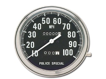 "Police Special" Tachometer - 2:1/ FL 47-61, FX 73-90