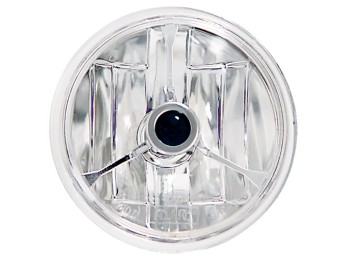 Adjure Spotlamp Lenses - 4 1/2" 'Wave' Cut Spot mit Chrom Tri-bar & blauem Punkt