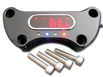 1" Lenkerklemme für Motogadget Motoscope Instrumente schwarz
