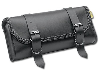 Werkzeugtasche mit verstärkten, geflochtenen Kanten