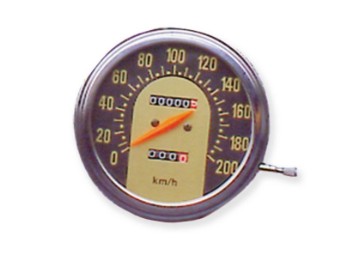 Km/h Tachometer für Fat Bob Tanks - 1:1 Übersetzung