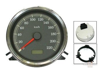 Electronic 4 1/2" Speedometer with km/h Gauge - S/T 96-03