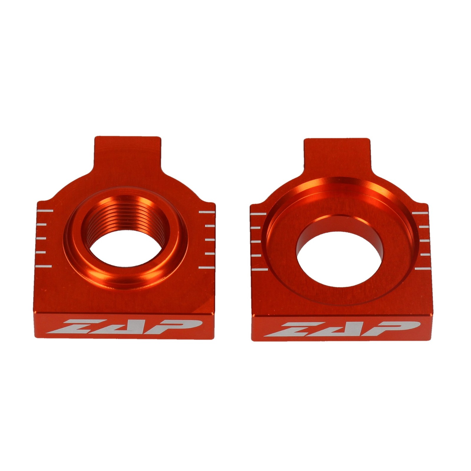 ZAP Achsblöcke Kettenspanner passend für KTM EXE; EGS; LC2; LC4 orange 20mm 
