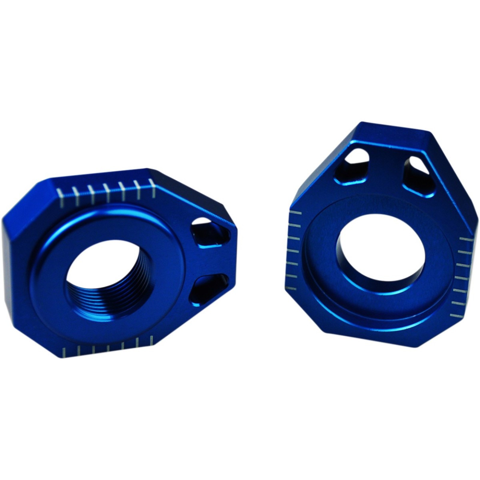 ZAP Achsblöcke Kettenspanner passend für KTM SX F; EXC F; XC-W blau 20mm 