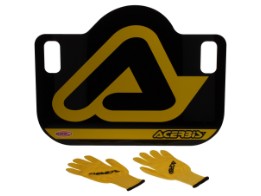 Acerbis Pit Board Anzeigetafel Boxenschild+Handschuhe 60x45cm