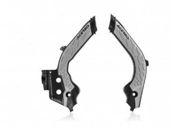 Acerbis Rahmenschützer X-Grip passt an Husqvarna FC FS TC ab19 FE TE TX ab20 GasGas MC EC ab21 schwarz/silber