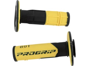 Progrip 801 Double Density Grips Griffe Griffgummis Lenkergriffe schwarz/gelb