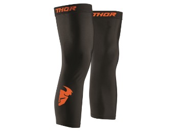 Comp Knee Sleeve Beinlinge Stulpen Schutzstrümpfe in schwarz/rotorange